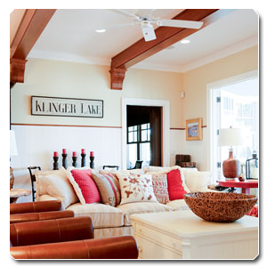 Custom built lake home by Martin Bros. Contracting, Inc.